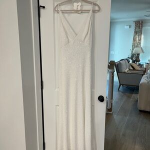 Jenny Yoo Ivory Sequin Dress